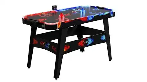 Carromco Airhockey Tisch Fire & Ice für 2 Spieler, LED, 146x71x82 cm