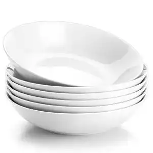 Suppenteller Malacasa Serie Regular, 6-teiliges Set aus Porzellan