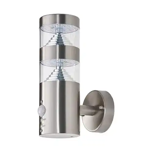 LED Außenleuchten mit Bewegungsmelder aus Edelstahl von Lampenwelt Lindby