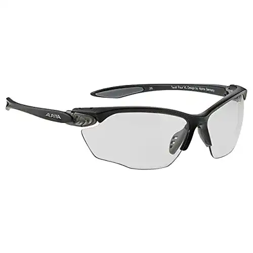 Alpina Twist Four VL+ Unisex Sportbrille in Schwarz