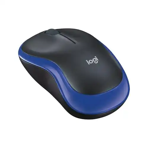 Logitech M185 Mini Funkmaus – Optische kabellose Maus in Blau
