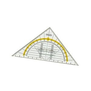 Geodreieck Herlitz Geometrie-Dreieck klein mit Griff, 1 Stück