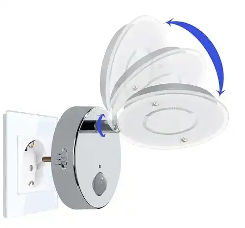 Nachtlicht mit Bewegungsmelder Trango 2636-018 LED für Steckdose