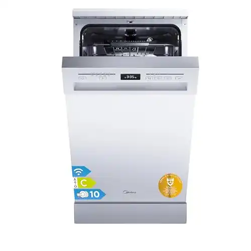 Midea Geschirrspüler SF 5.45NW10C 45cm Freistehend mit WLAN
