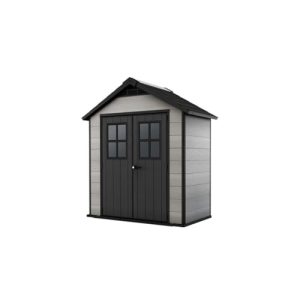 Keter Gerätehaus Oakland 754 in Grau mit 4,3 m³ Stauraum