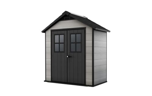 Keter Gerätehaus Oakland 754 in Grau mit 4,3 m³ Stauraum