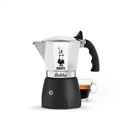 Bialetti New Brikka Moka-Kanne für italienischen Espresso