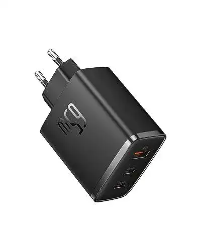 Baseus 65W USB-C Ladegerät mit 3 Ports für verschiedene Geräte