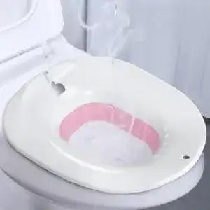 Faltbares Sitzbad Trilink für Toilette zur Linderung von Hämorrhoiden