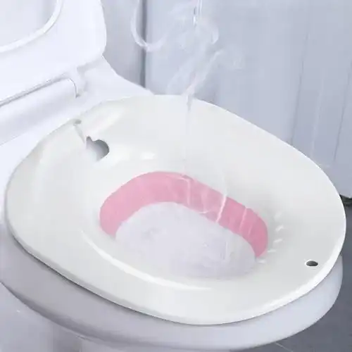 Faltbares Sitzbad Trilink für Toilette zur Linderung von Hämorrhoiden