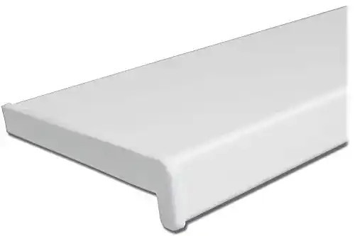 Fensterbank innen greenteQ 150 mm in Weiß mit Seitenabschluss