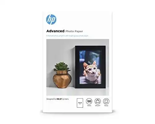 Fotopapier 10×15 HP Advanced Glossy, 250g/m², 100 Blatt