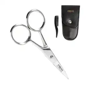 Augenbrauenschere Phoenix Sunrise Profi Set mit Kamm und Reiseetui