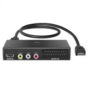 Scart auf HDMI Konverter von Uhddadi – 3 in 1 AV zu HDMI Adapter