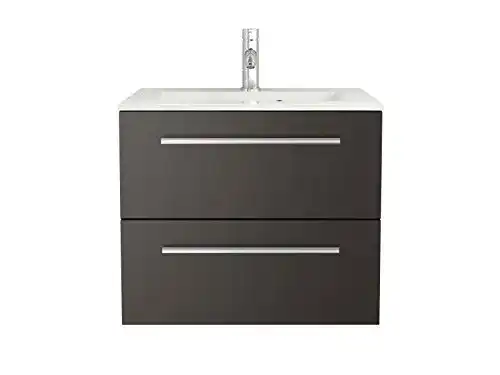 Waschbecken mit Unterschrank Sieper – Waschtischunterschrank 60 x 50 cm