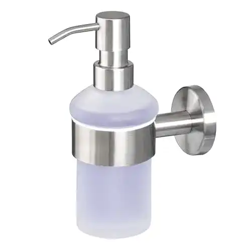 Seifenspender bremermann Bad-Serie Piazza mit Wandhalterung und 200 ml