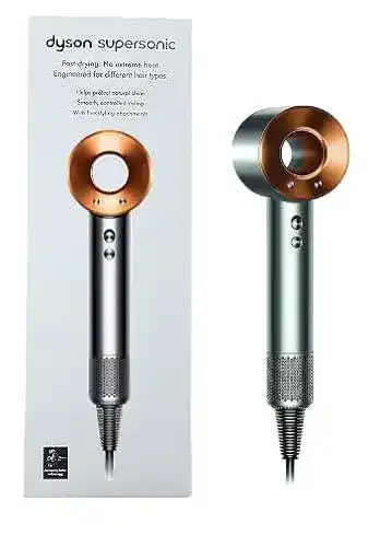 Haartrockner Dyson Supersonic HD07 Xmas Edition in Kupfer und Silber