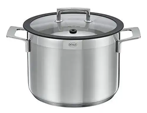 Gemüsetopf Rösle Edelstahl Silence 24 cm mit Deckel