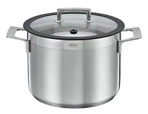 Gemüsetopf Rösle Edelstahl Silence 24 cm mit Deckel