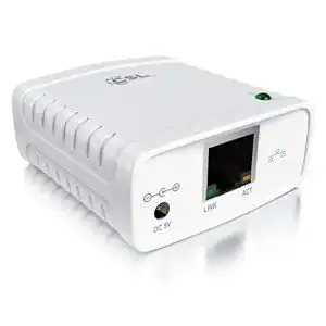 Csl-Computer Printserver für LAN Drucker mit USB 2.0 und Fast Ethernet