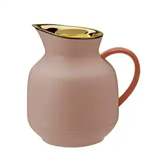 Stelton Isolierkanne Amphora – Teekanne mit Thermo-Glaseinsatz