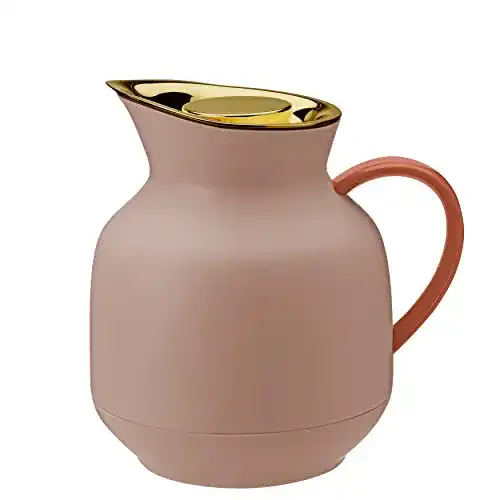 Stelton Isolierkanne Amphora – Teekanne mit Thermo-Glaseinsatz