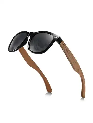 Polarisierte Sonnenbrille aus Holz von GREENTREEN für Damen und Herren