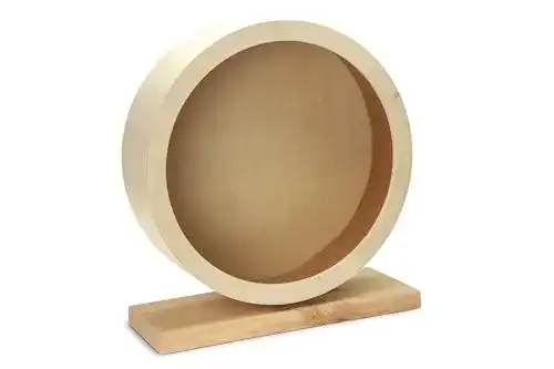 Karlie Bogie Wheel Hamsterrad aus Holz und Kork für Nager