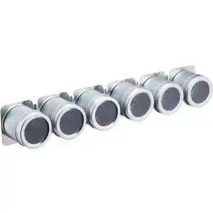 Gewürzdosen MasterClass mit magnetischem Gewürzregal für Küchenaufbewahrung