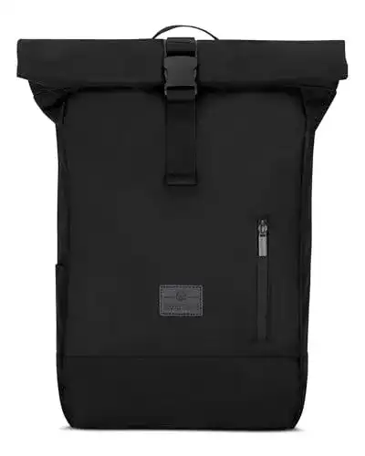 Roll-Top-Rucksack Johnny Urban für Damen und Herren in Schwarz