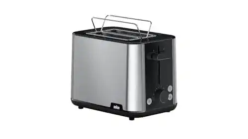 Braun PurShine Toaster HT1510 BK Doppelschlitz-Toaster mit 8 Röstgraden