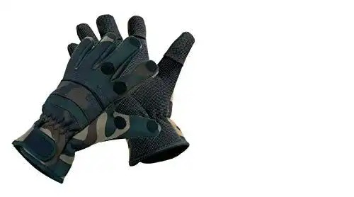 Angelhandschuhe STMK Camouflage Thermo für Angeln und Freizeit
