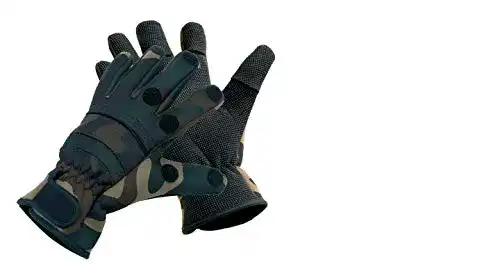 Angelhandschuhe STMK Camouflage Thermo für Angeln und Freizeit
