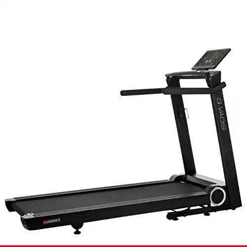 Hammer Laufband Q. Vadis 10.0 mit senkrechter Klappfunktion und 30 Programmen