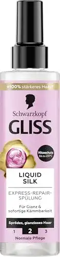 Gliss Kur Express-Repair-Spülung Liquid Silk für geschmeidiges Haar