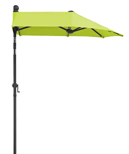 Halber Sonnenschirm Schneider Salerno Mezza in Apfelgrün 150×150 cm