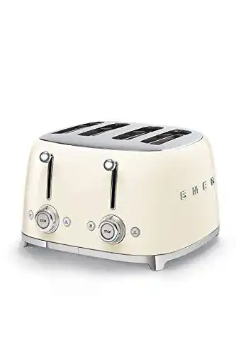 4-Schlitz-Toaster Smeg TSF03CREU, 2000 Watt, Metall, Creme
