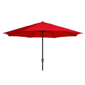 Madison Sonnenschirm XXL Kurbelschirm Sumatra 400 rot