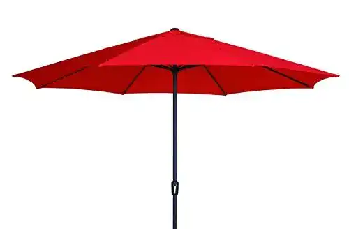 Madison Sonnenschirm XXL Kurbelschirm Sumatra 400 rot