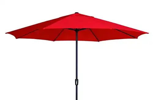 Madison Sonnenschirm XXL Kurbelschirm Sumatra 400 rot