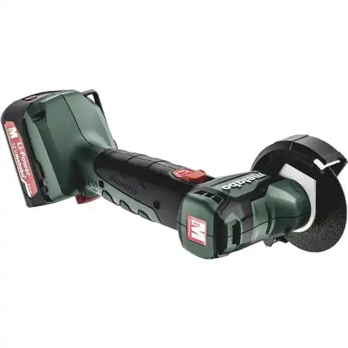 Mini-Winkelschleifer Metabo Akku Powermaxx mit 2 Akkus und Ladegerät