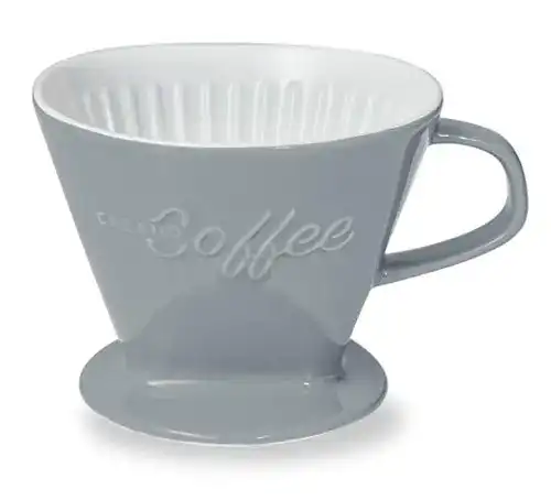 Porzellan Kaffeefilter Creano XXL in Steingrau Größe 4