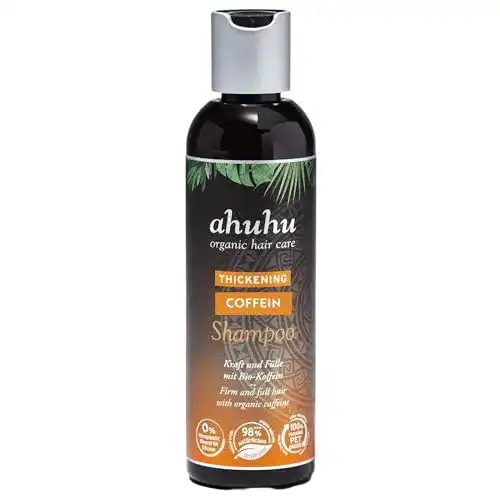 Veganes ahuhu Thickening Coffein Shampoo 200ml für mehr Volumen