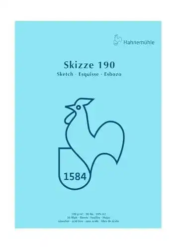 Hahnemühle Skizzenblock A2 mit 190g/m² Papier, kopfgeleimt