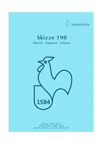 Hahnemühle Skizzenblock A2 mit 190g/m² Papier, kopfgeleimt