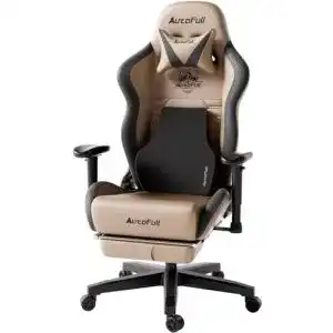 Gaming-Stuhl AutoFull C3 mit Fußstütze, ergonomisch und belastbar