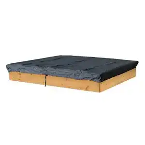 Sandkastenabdeckung Quick Star Schutzhülle 120x120cm Grau