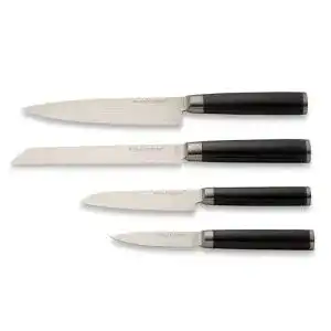 Echtwerk Damaszener Messer Set, 4-teiliges Kochmesser Set