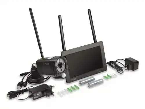 Technaxx Überwachungskamera Set mit Monitor für Innen und Außen