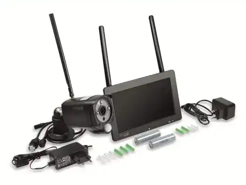 Technaxx Überwachungskamera Set mit Monitor für Innen und Außen